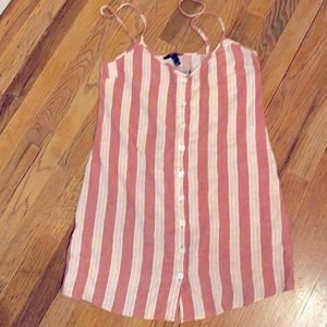 Forever 21 Woven Dress Apricot/Cream